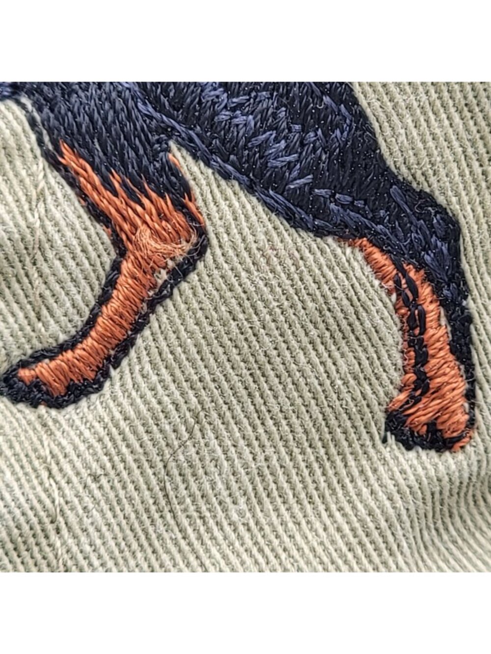 Rottweiler Dog Embroidered Baseball Cap, Dad Cap & Distressed Gray Adjustable St - Picture 12 of 14
